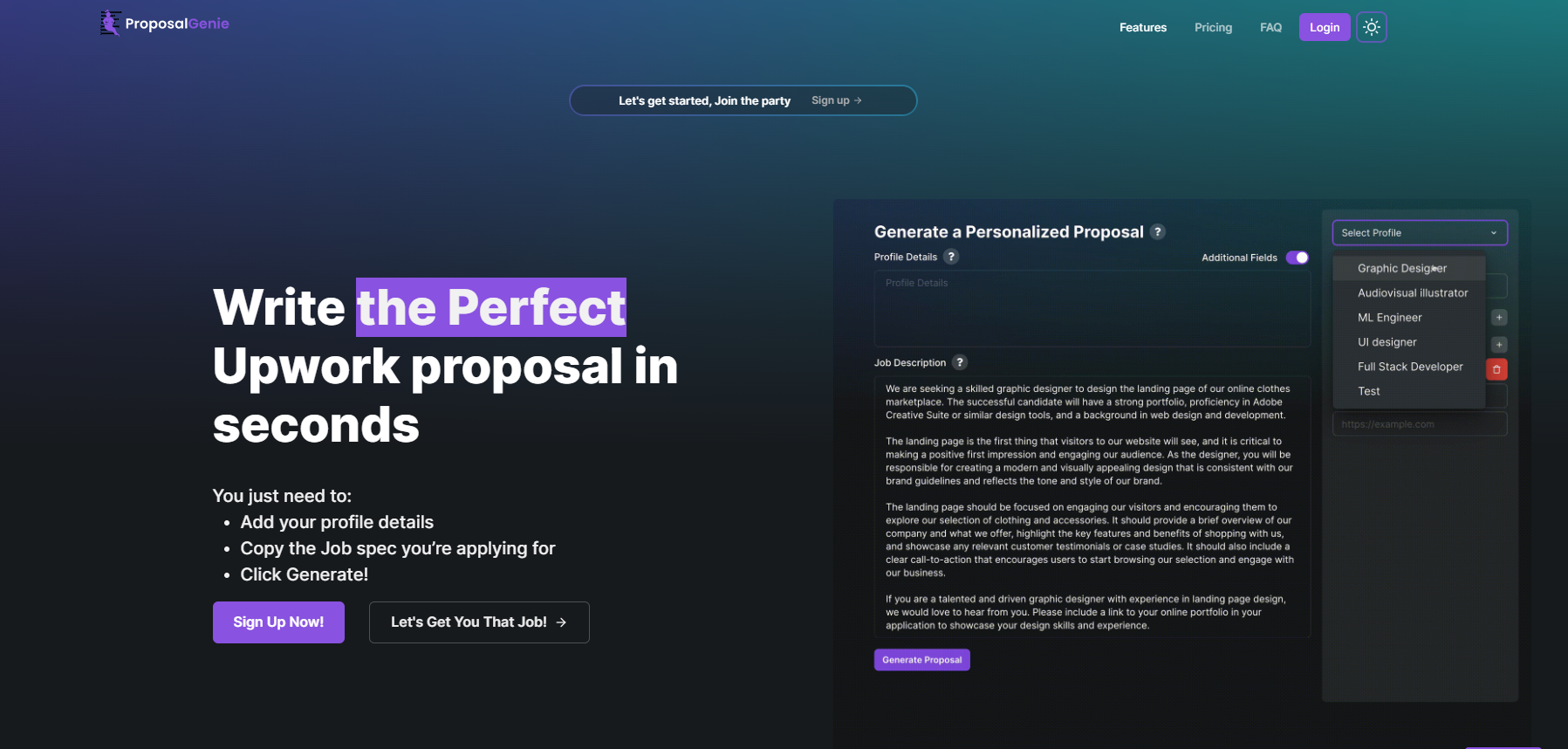 Proposal Genie